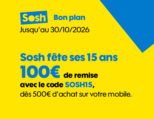 Sosh code promo 15ans