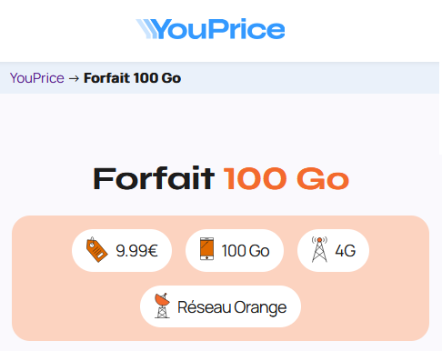 Youprice Orange 100Go